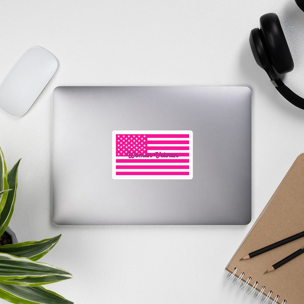 Thumbnail: Bubble-free stickers (Woman Veteran)