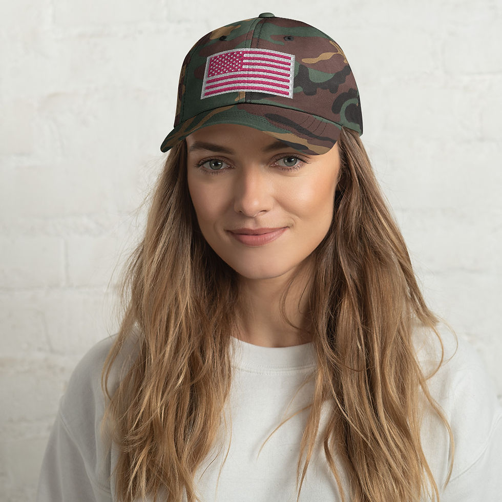 Thumbnail: Dad hat (Pink U.S. Flag)