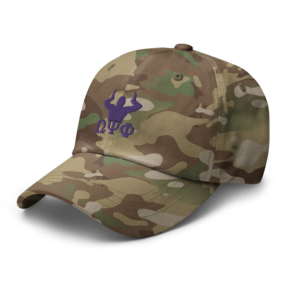 Thumbnail: Multicam dad hat (Omega Psi Phi)