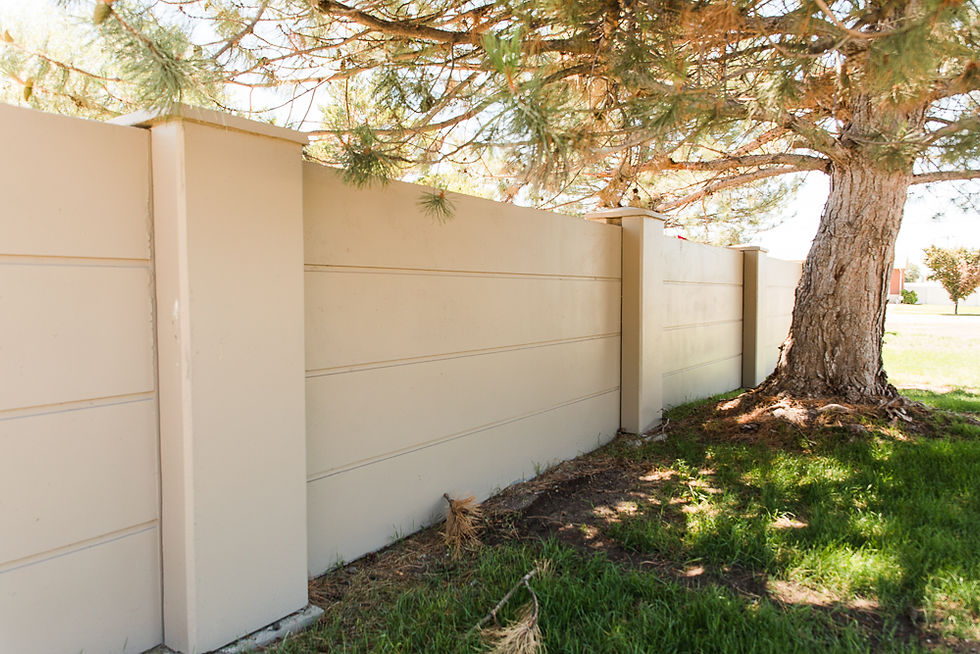 Utah Privacy Fences precast fences7