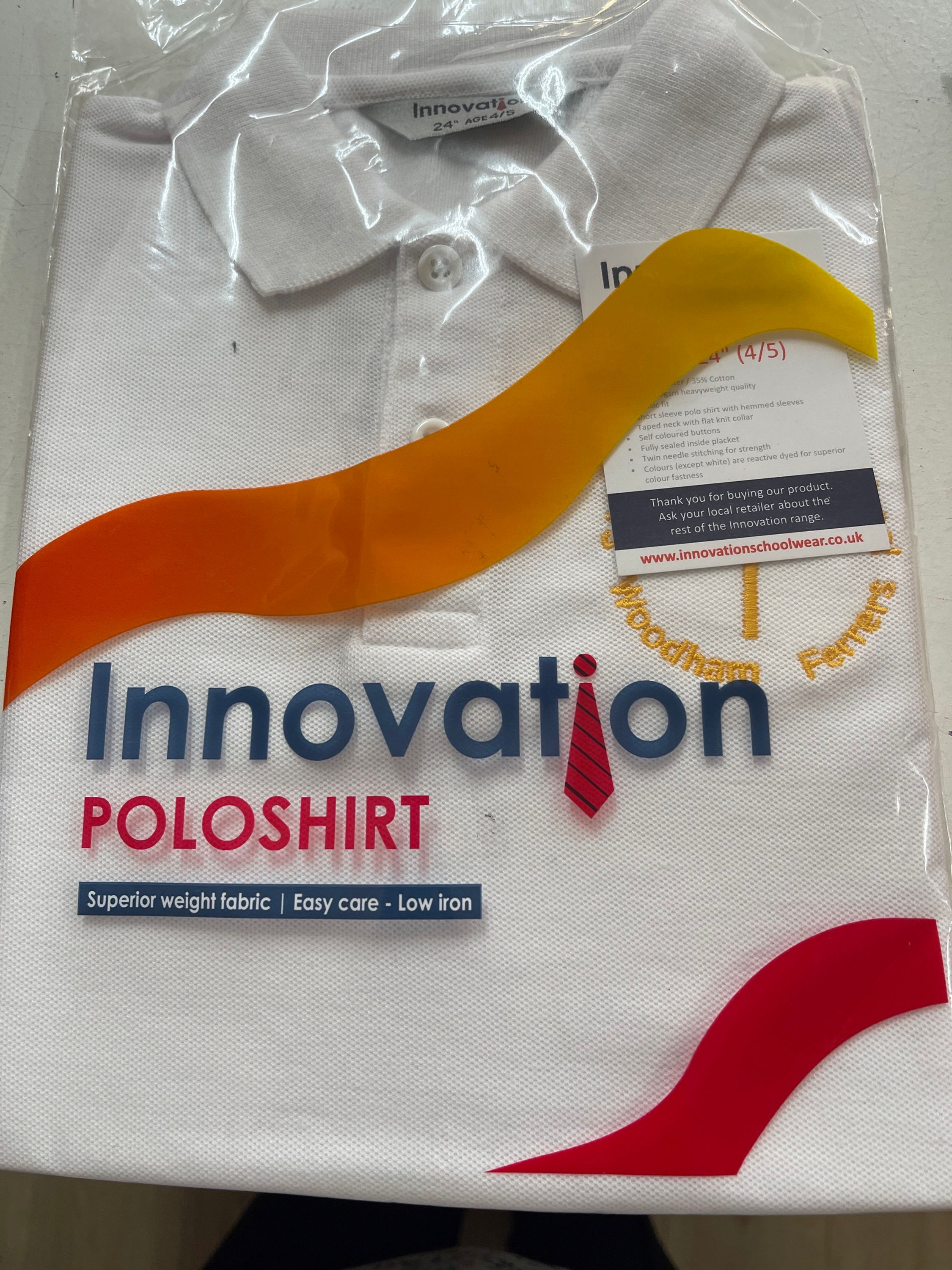 St Mary’s c of e white polo