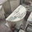 Thumbnail: MOON Calacatta Viola Marble Side Table