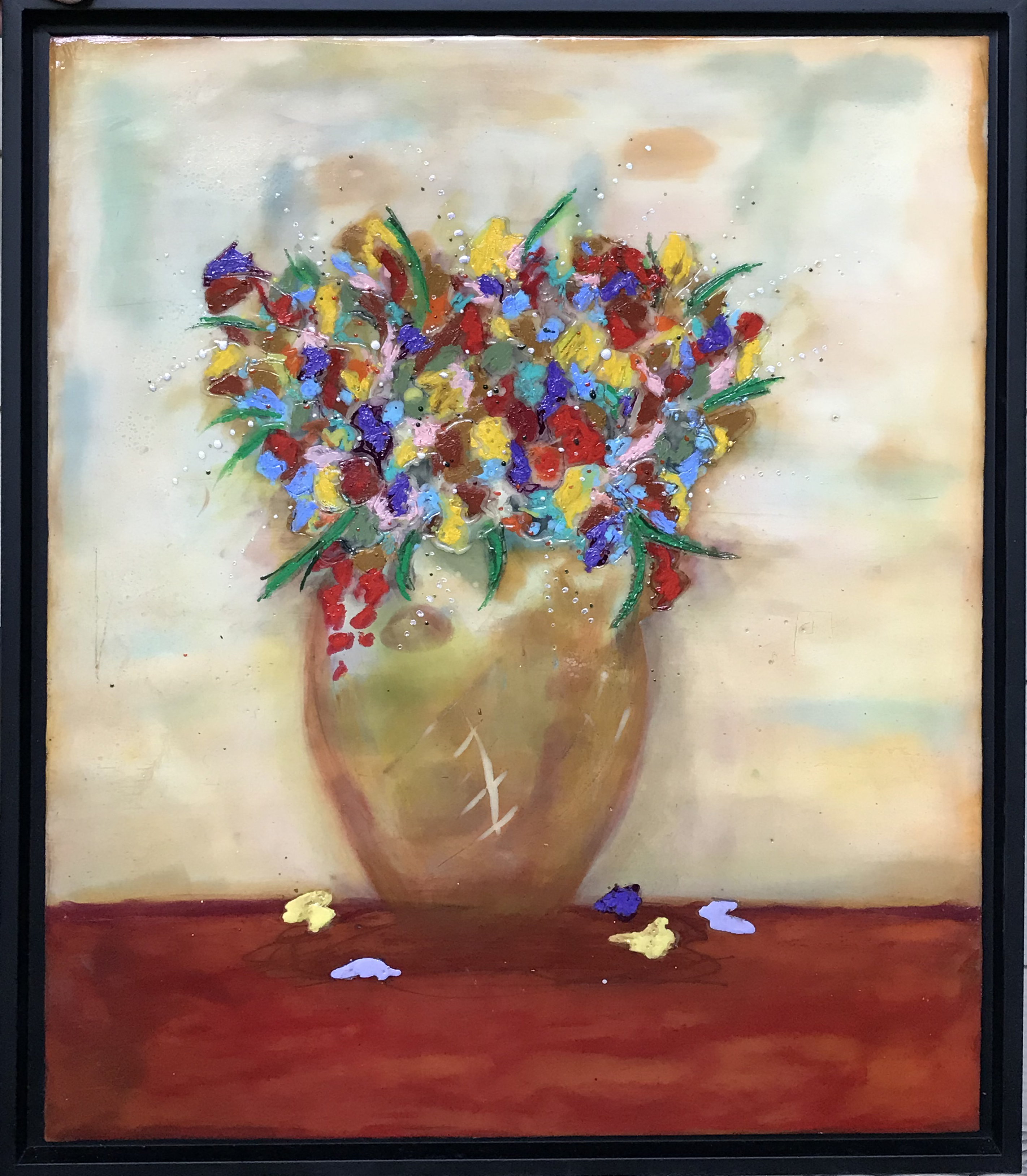 Flowers w Vase #1 18x22 $475