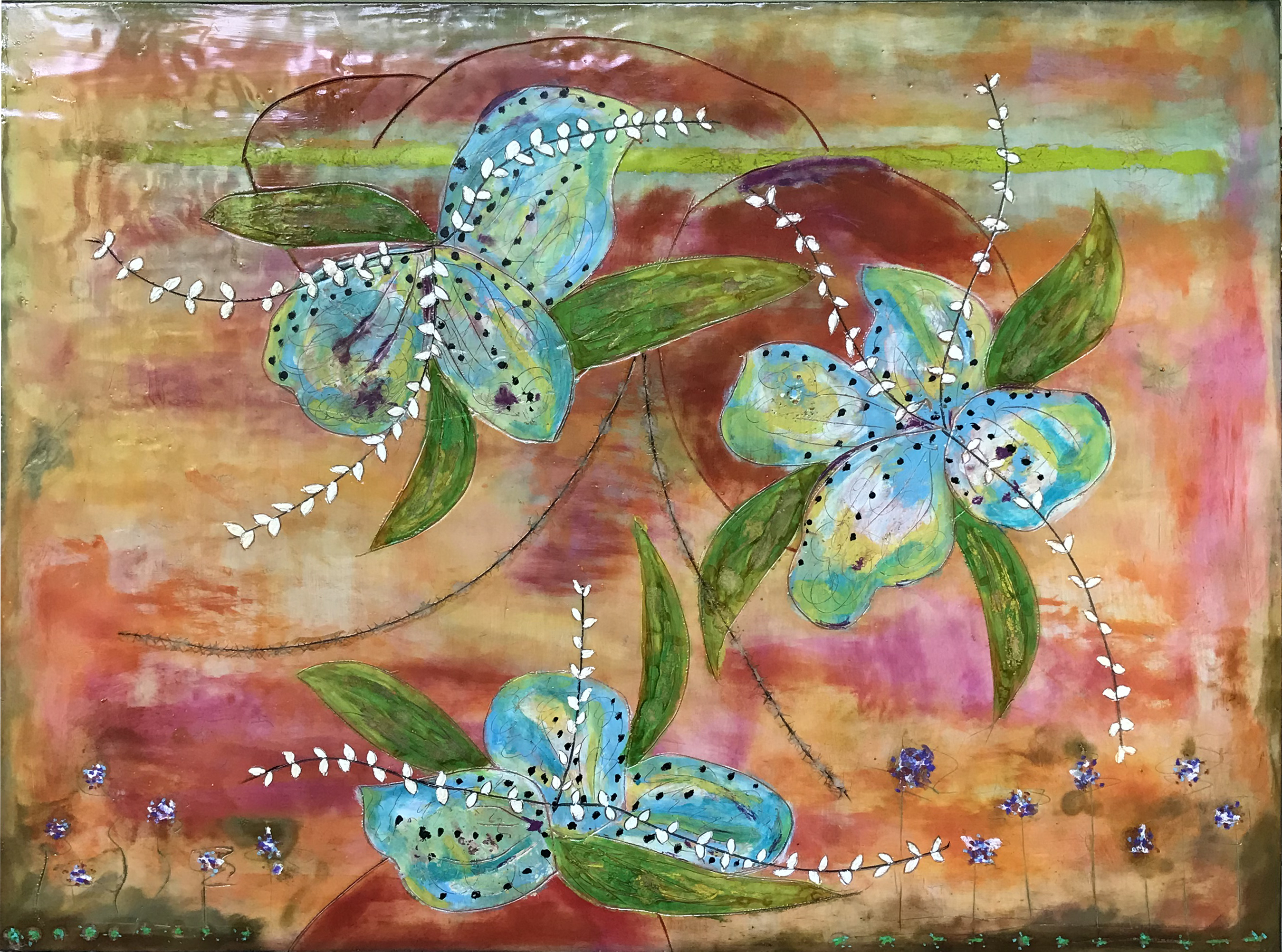 Bold Flower 40 x 30 $725
