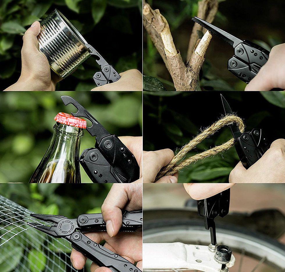 Thumbnail: 12-in-1 Multi- Pliers Pocket Tool Set for Home and Outdoor Activities