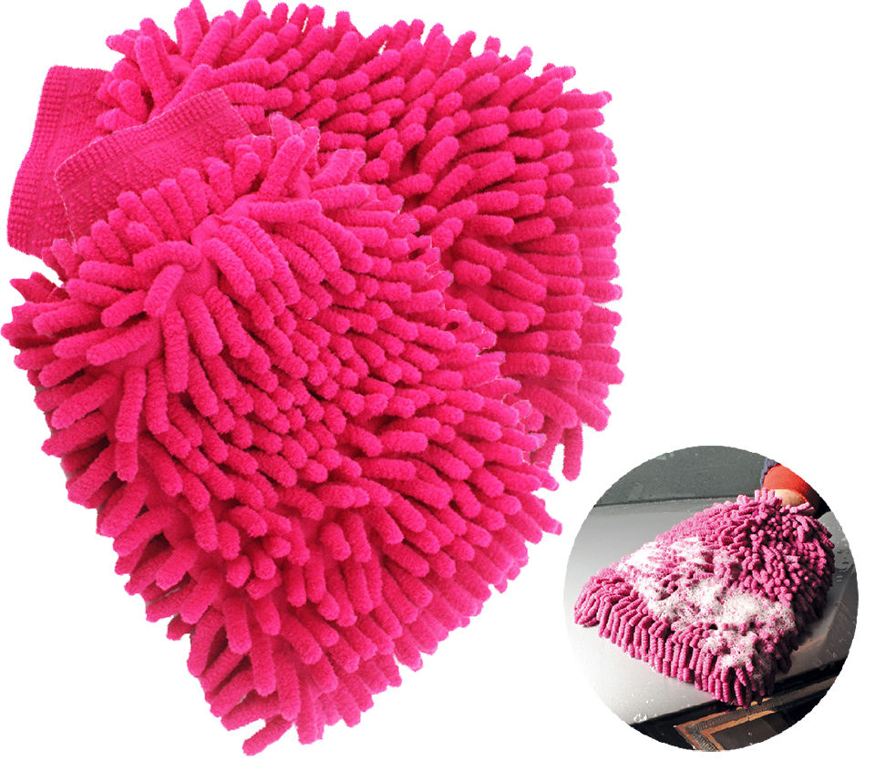 Thumbnail: Soft Chenille Car Washing Glove Set of 2