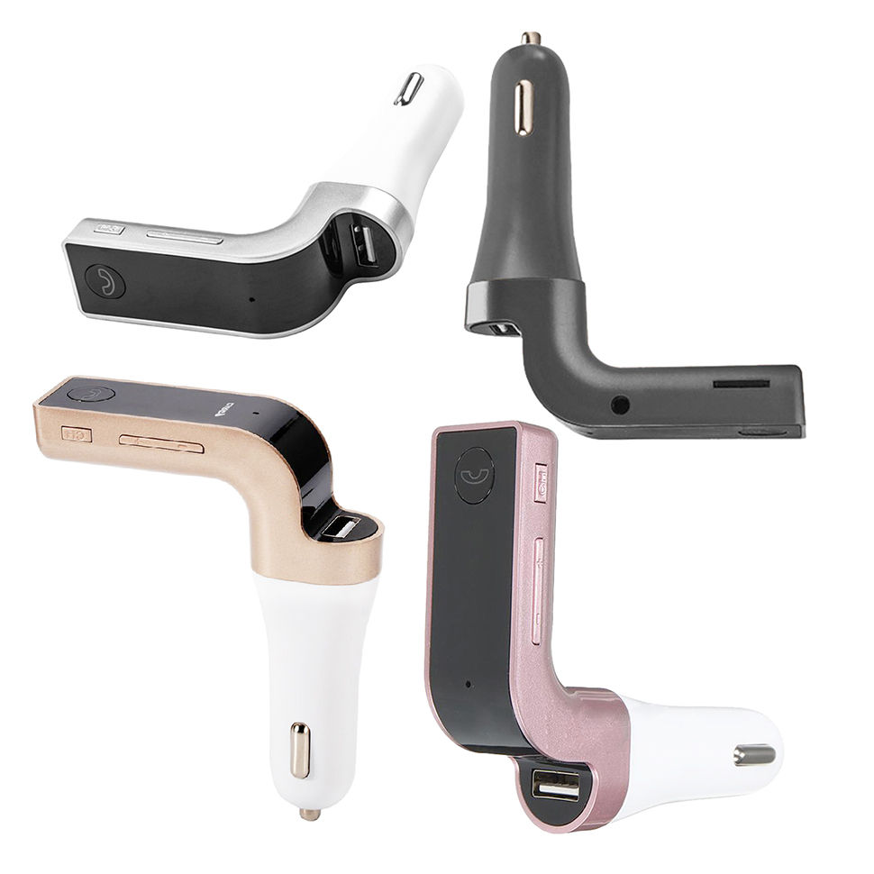 Thumbnail: Bluetooth Car Kit Handsfree - FM Transmitter, MP3 Player, USB Charger