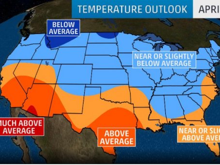 April Temperature Outlook: Spring Warmth Most Likely Across Parts of the South While Chill Remains A
