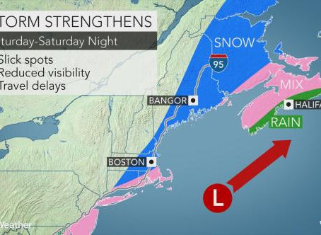 Snow, wintry mix to aim at northeastern US as cold air takes root this weekend