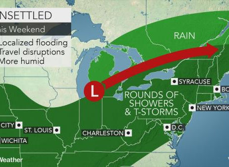 Heat, humidity to take a break in Northeast ahead of stormy weekend