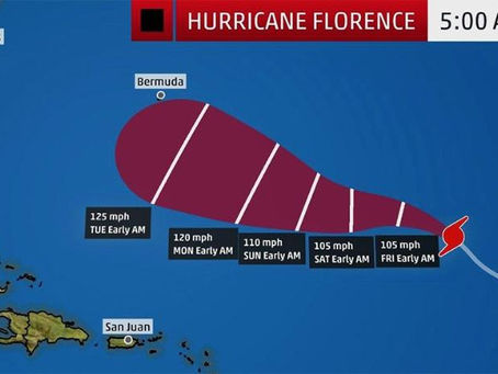 Hurricane Florence Still an Uncertain Threat to Bermuda, U.S. East Coast Next Week