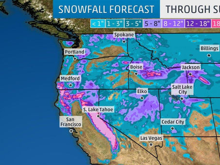 Winter Storm Quinn Bringing Blizzard Conditions to California's Sierra; Snow to Spread From Rock