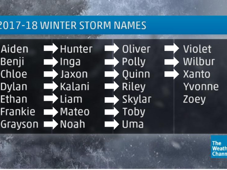 2017-2018 winter storm names: The season so far as of May 12