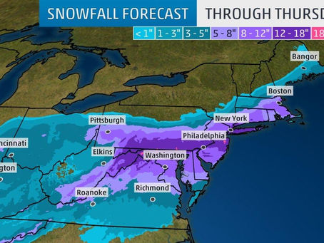 Winter Storm Toby, the Fourth Nor'easter This Month, Will Sock the East With Snow, Winds, Coasta