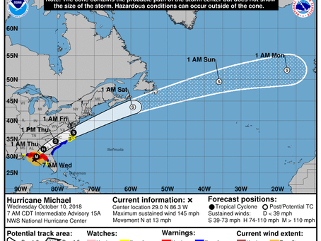 Hurricane Michael Just Hours Away From a Catastrophic, Unprecedented Florida Panhandle, Big Bend Cat