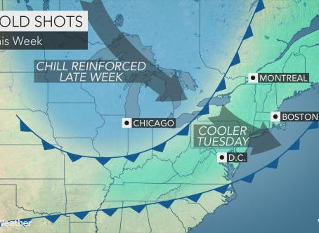Chill to gain control of northeastern US this week