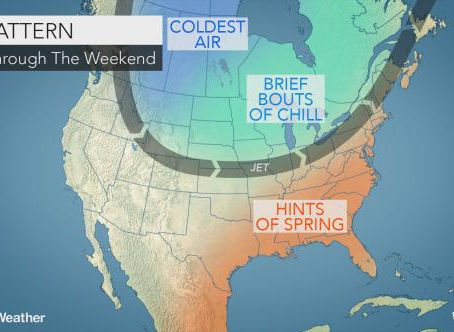 Mild days to outnumber chilly ones in northeastern US into late February