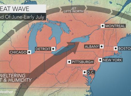 Dangerous heat wave to broil northeastern US this weekend through July 4th holiday