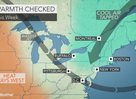 Summer warmth to stay absent from northeastern US this week