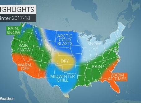 US winter forecast: La Niña to fuel abundant snow in Rockies; Bitterly cold air to blast Midwest