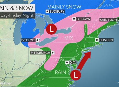 Northeastern US storm to deliver rain, wind, snow and usher in much colder air