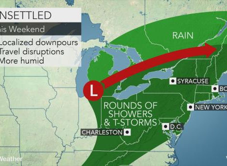 Heat, humidity to ease in Northeast ahead of stormy weekend