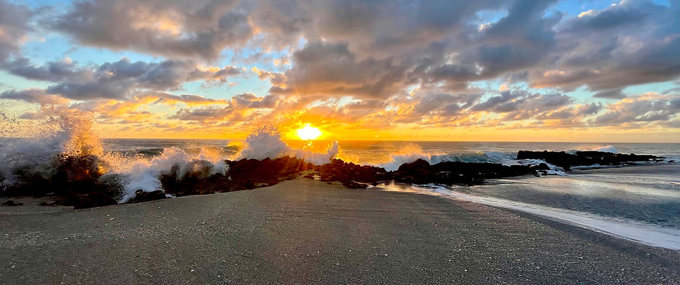 sunrise with a splash
