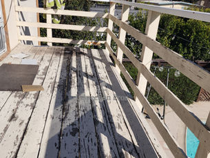 Dry rot in balconies can weaken structural wood and create serious safety risks if left untreated.
