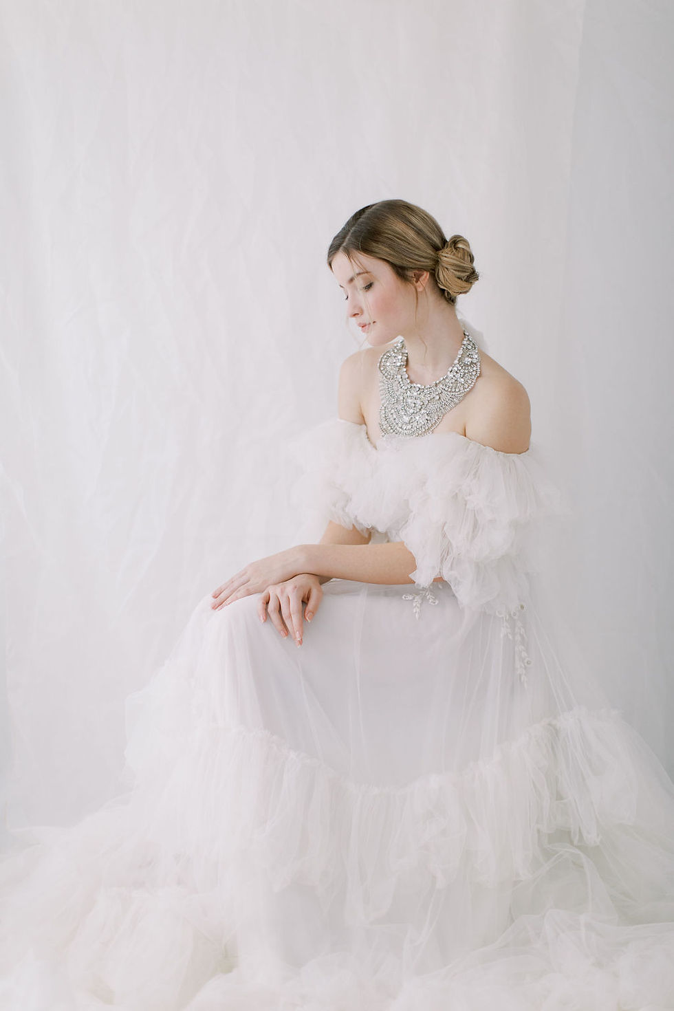Thumbnail: ASTAIRE | Crystal Bridal Necklace