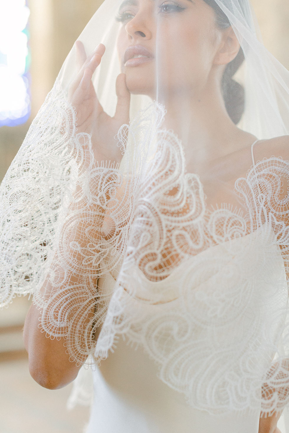 Thumbnail: AMBRA | Italian Lace Wedding Veil