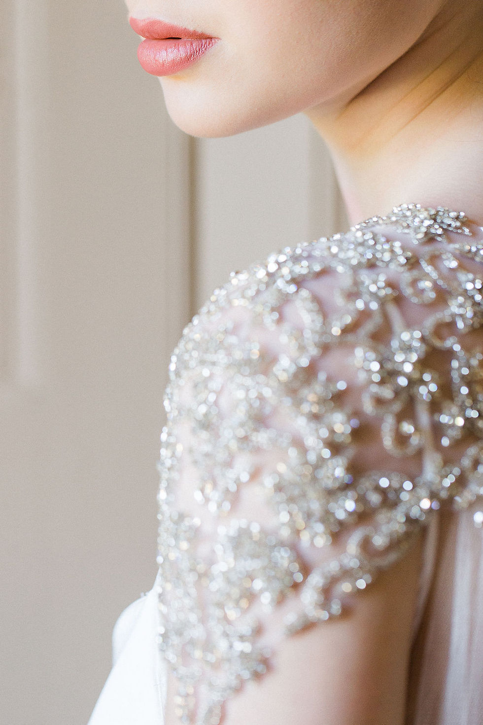 Thumbnail: DAMARIS | Crystal Silk Bridal Cape