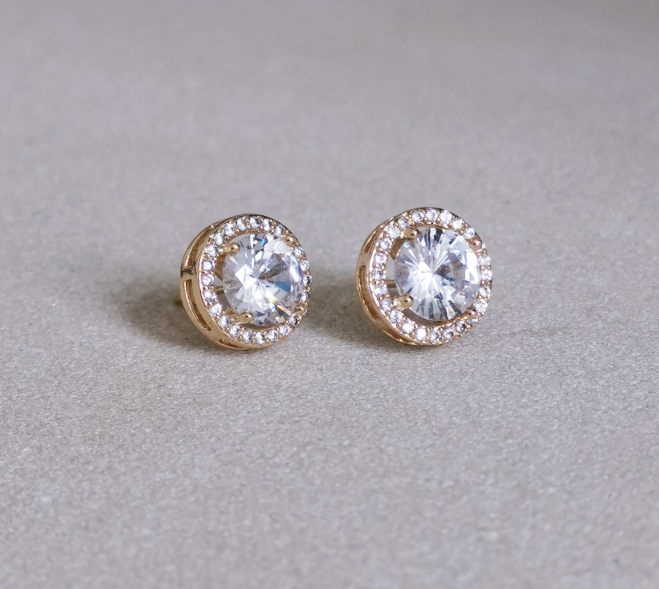 DAPHNE | Pave Crystal Bridal Studs