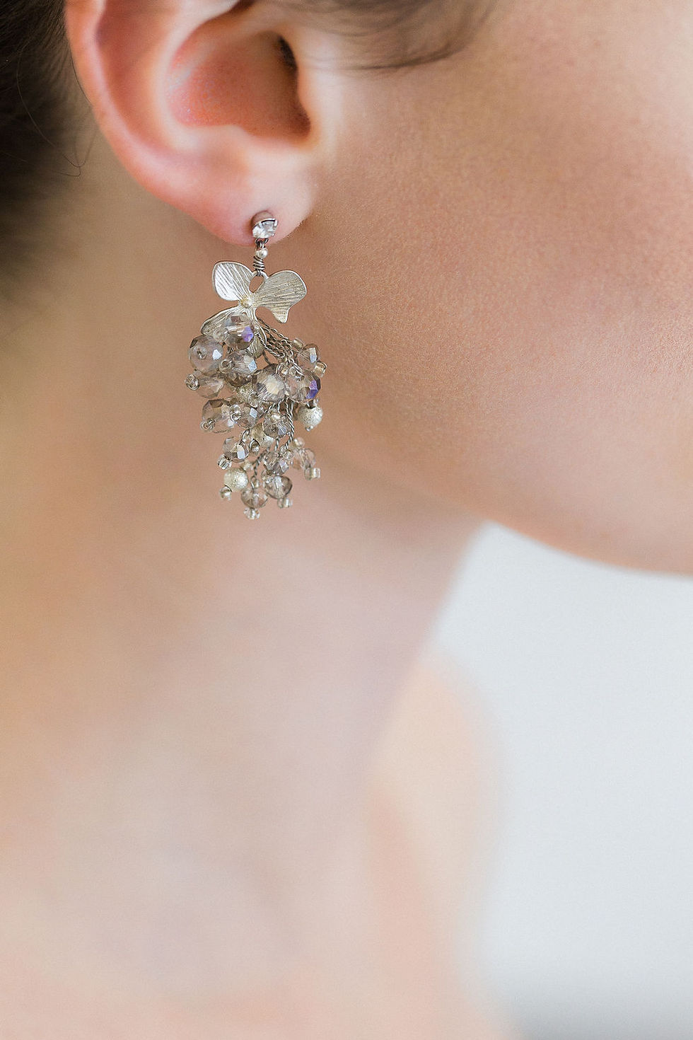 Thumbnail: FONTEYN | Orchid Drop Bridal Earrings