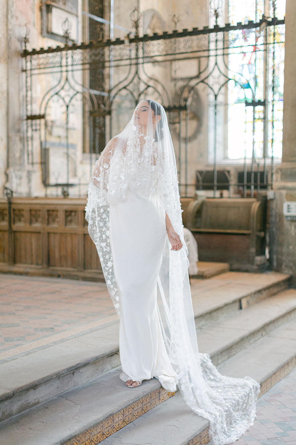 Thumbnail: SERAPHINE | Silk Flower Wedding Veil