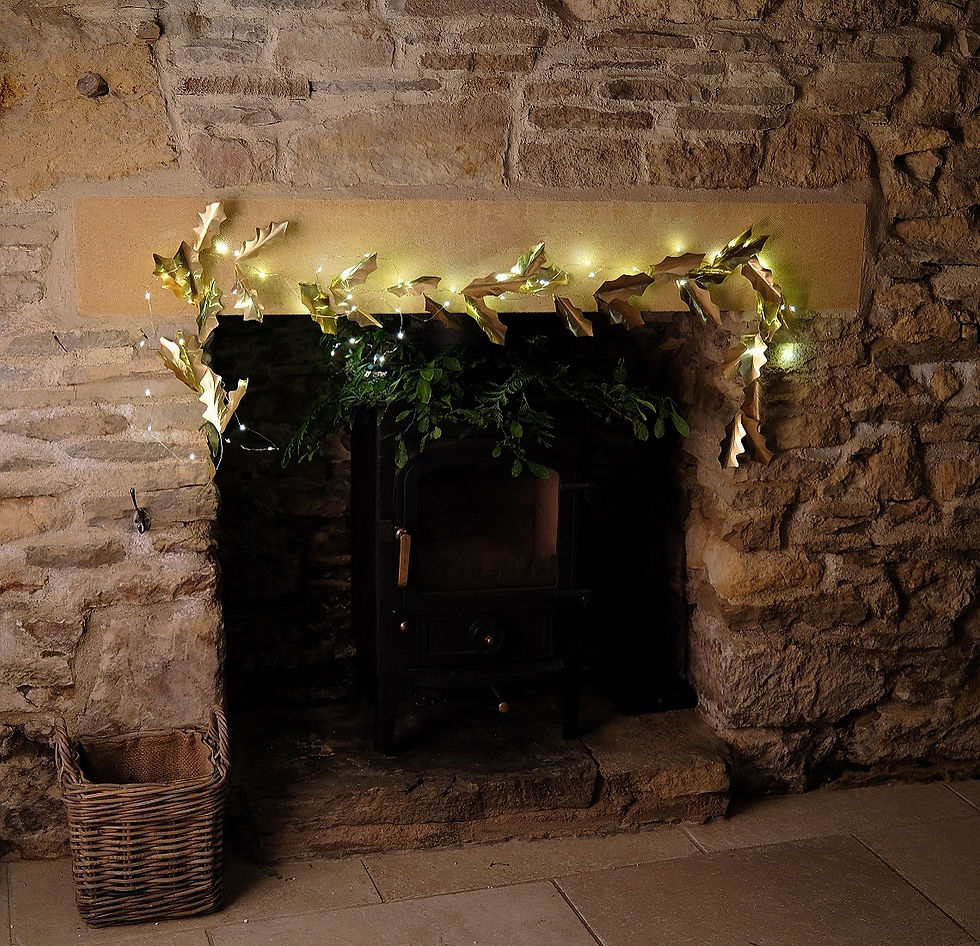 Thumbnail: Brass Holly Garland