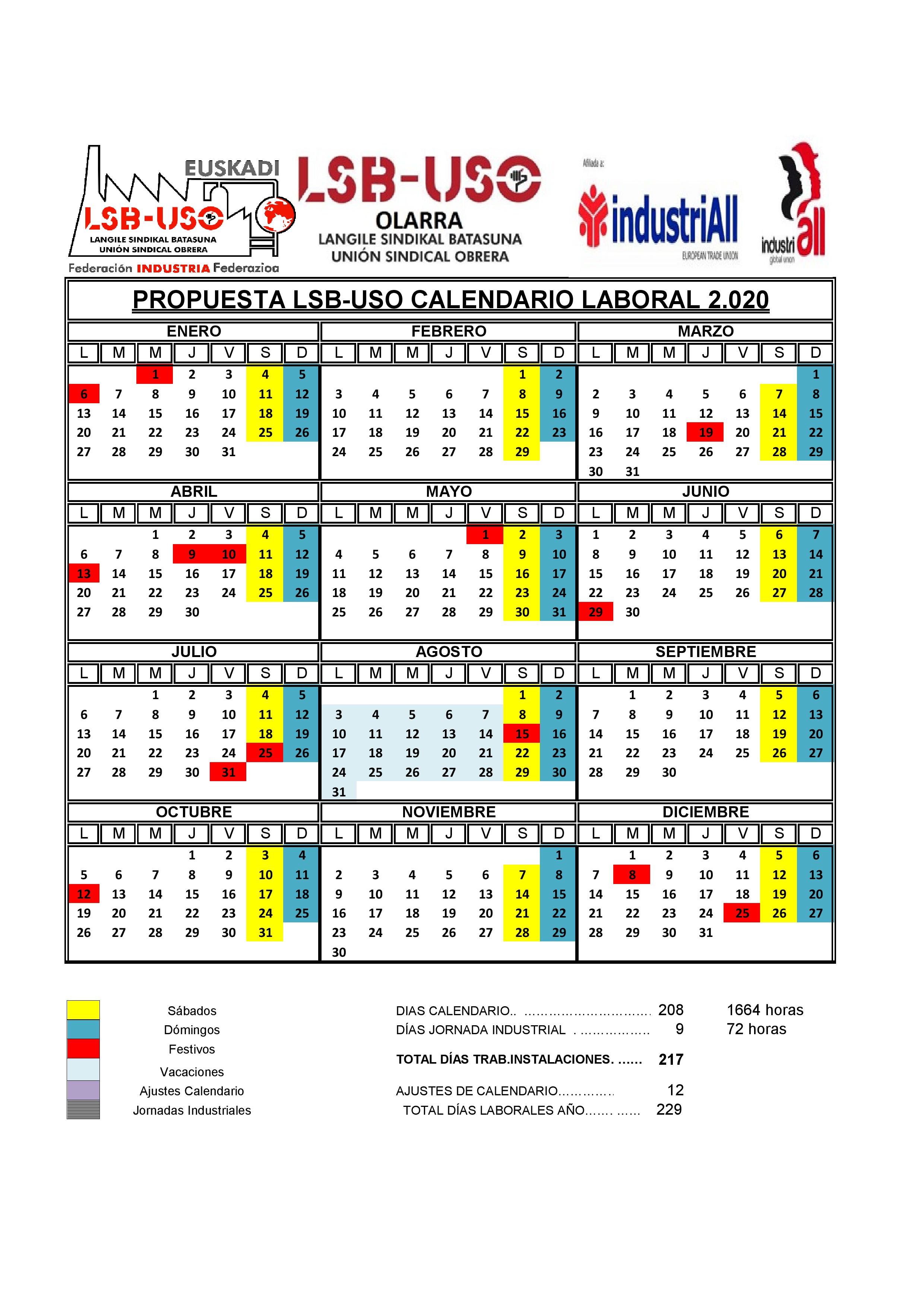 Calendario Laboral Bizkaia 2020 Asesoria Aretxondo