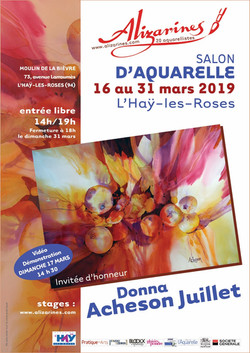 exposition, art, peinture, aquarelle Alizarines L'Haÿ les Roses 2019