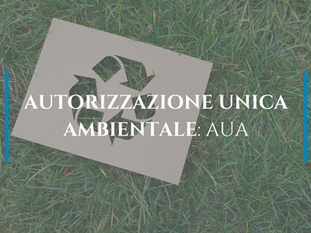 Autorizzazione unica ambientale: AUA