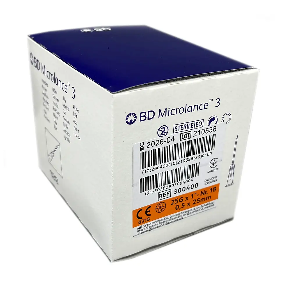 BD MICROLANCE™ 3 HYPODERMIC NEEDLE 25G x 25MM
