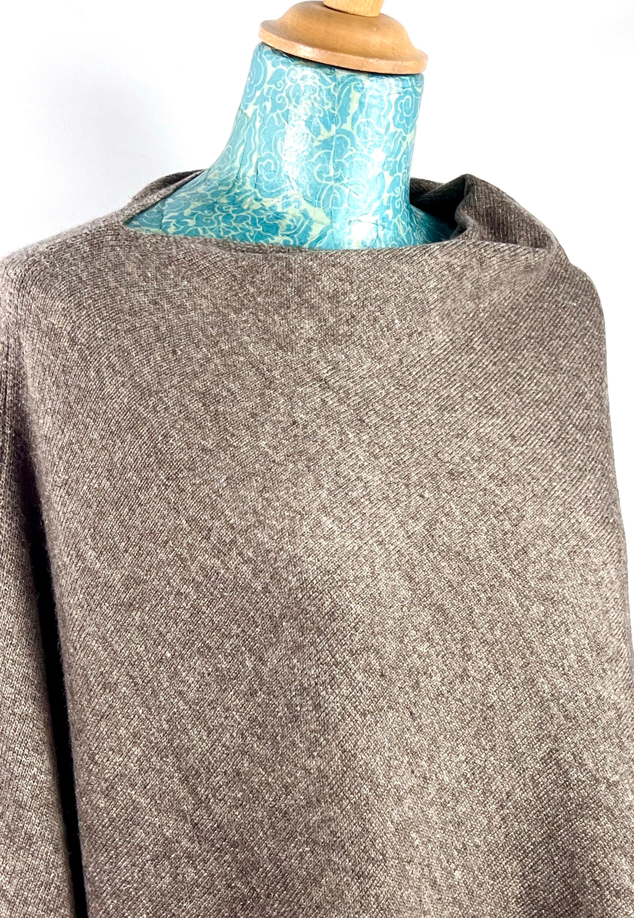 Poncho marron chocolat