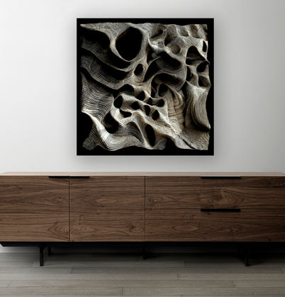 Abstract digital work by Katherine Boland exploring contours, terrain, and unseen forces beneath the earth, reflecting nature’s flow, energy, and change.