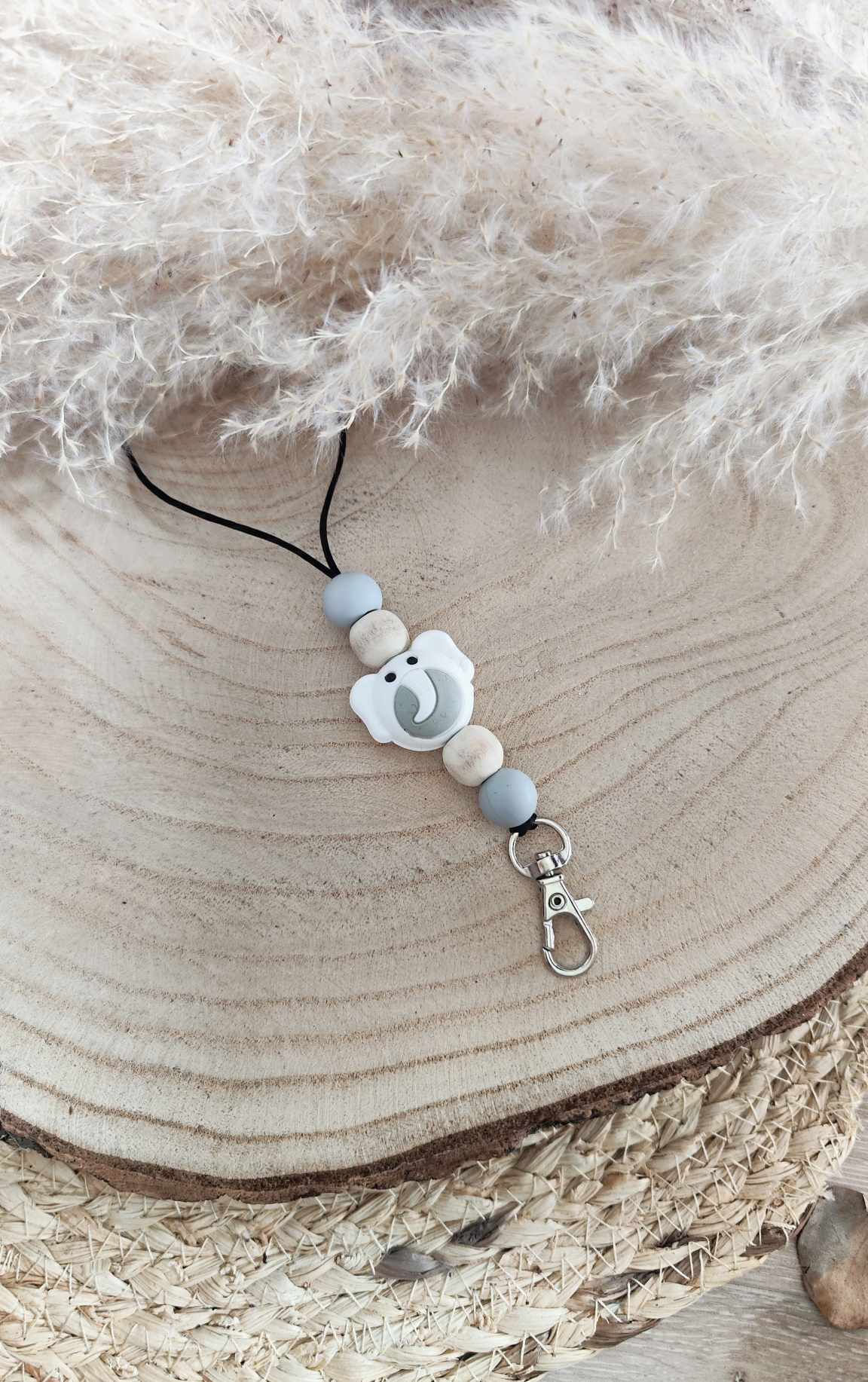 Tour de cou porte clé/ porte Badge ELEPHANT