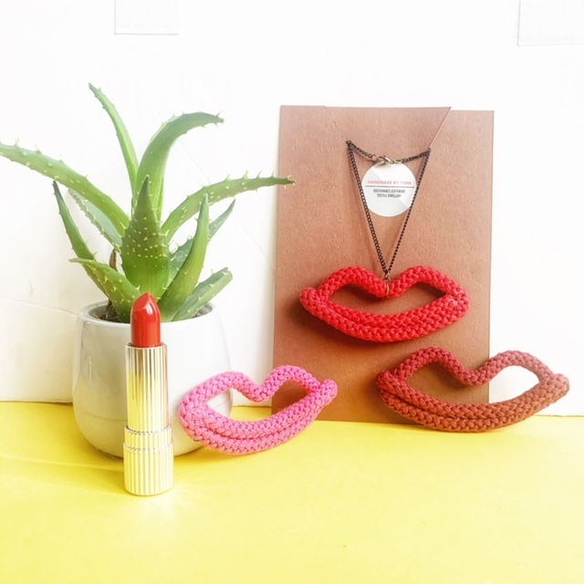 The Lulu Lips Necklace Pendant