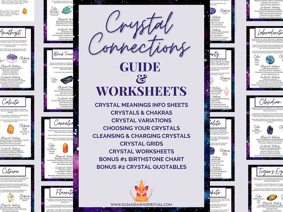 Thumbnail: Crystal Connections Guide & Worksheets (DIGITAL/PRINTABLE FILE)