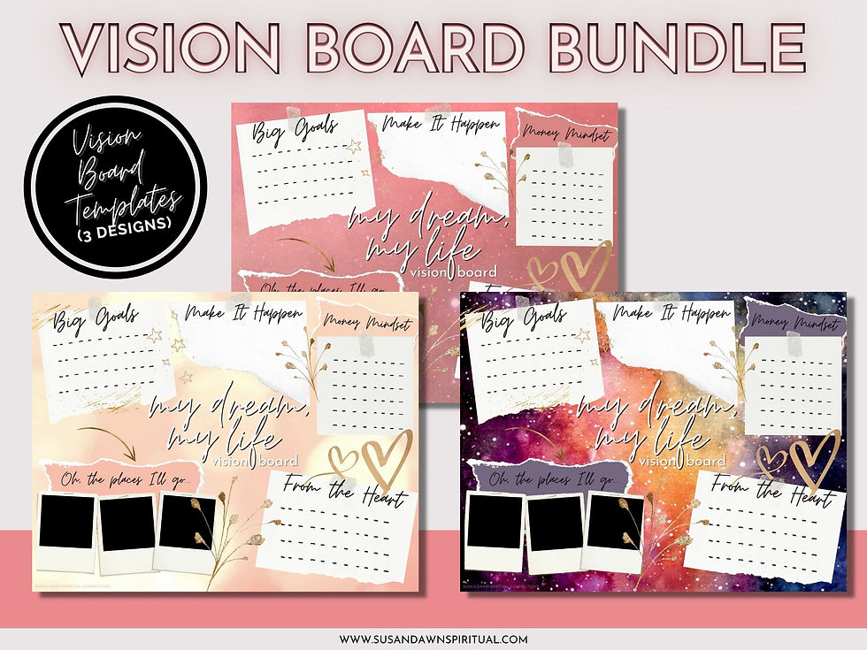 Thumbnail: Vision Board Manifestation Bundle (DIGITAL/PRINTABLE FILE)