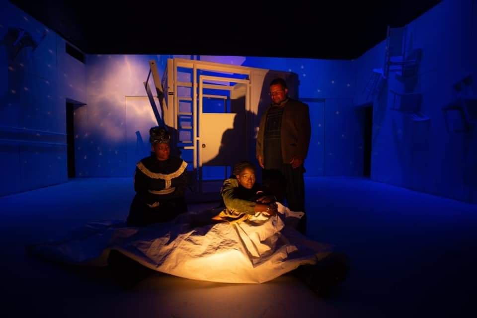Mother Courage and Her Children on stage
