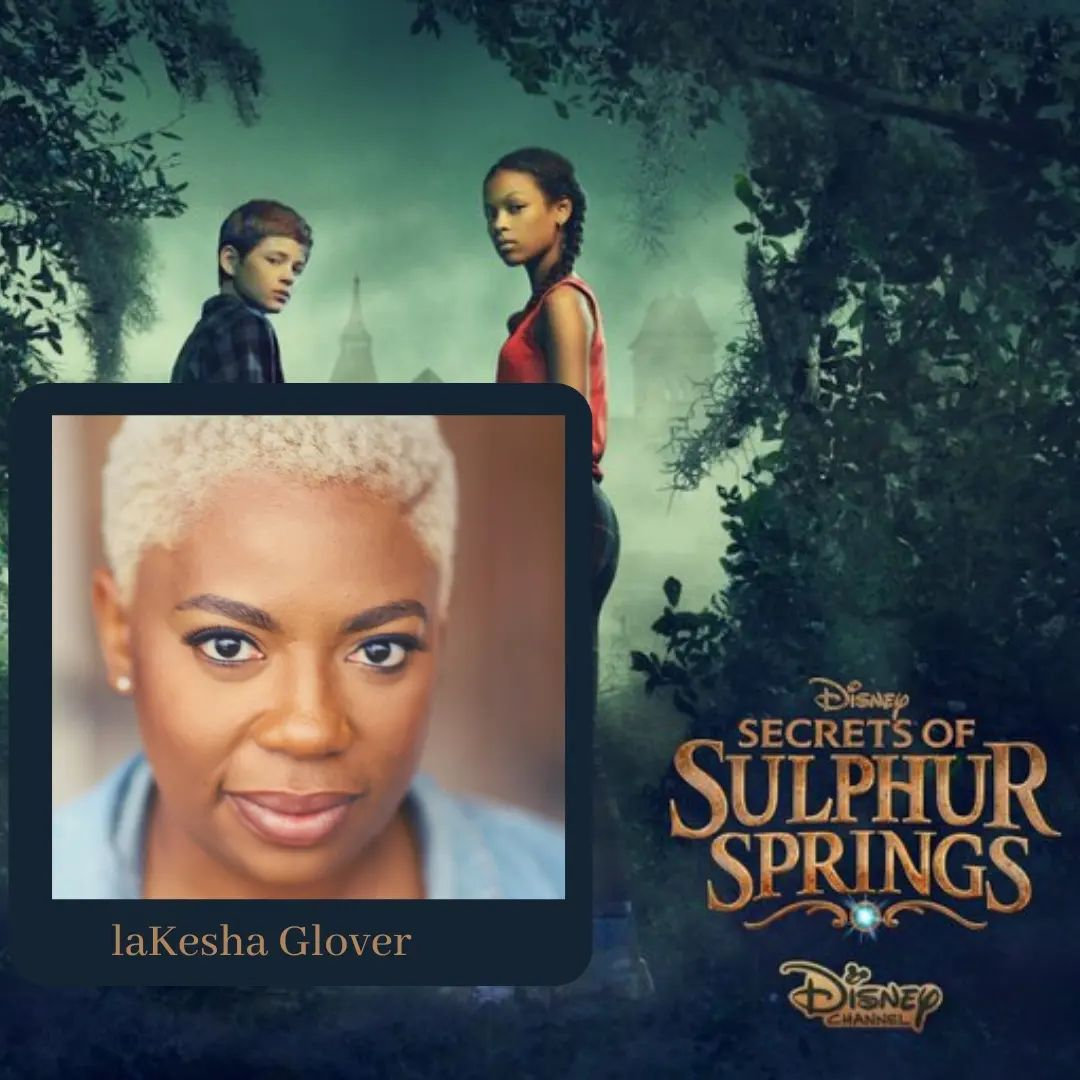 Secrets of Sulphur Springs key art with LaKesha Glover's headshot