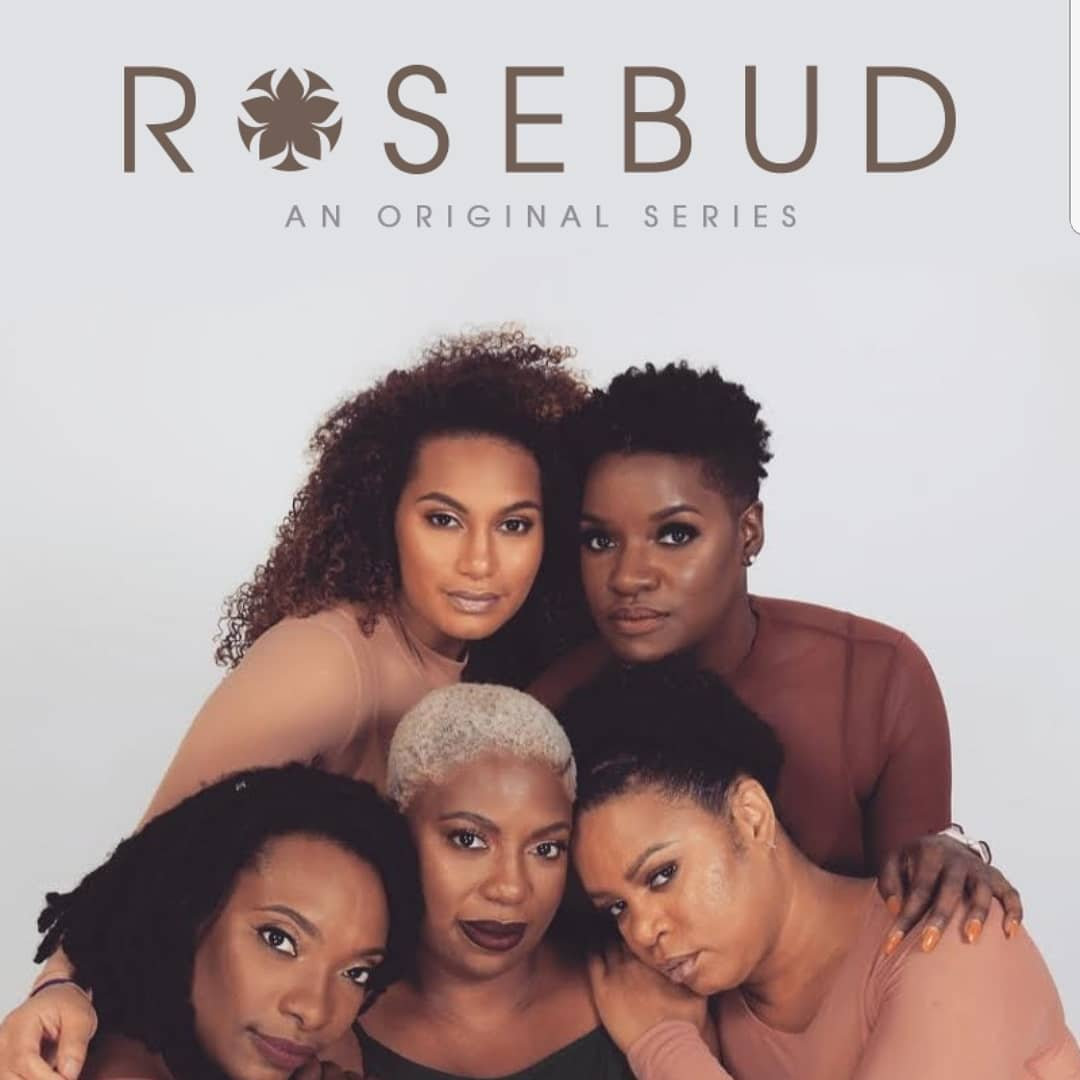 Rosebud, an original series, key art with five women including LaKesha Glover