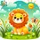 Thumbnail: Cute Animals Coloring Book by My Happy Place color lion image