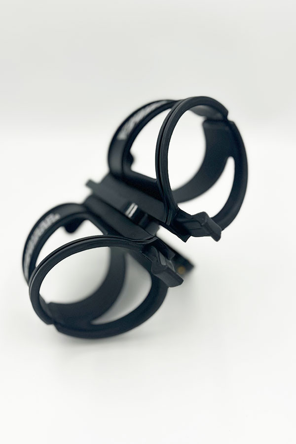 Thumbnail: Premium Prone Double Water Bottle Cage Black
